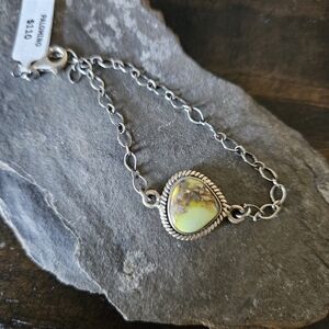 Navajo Palomino Turquoise Sterling Silver Bracelet